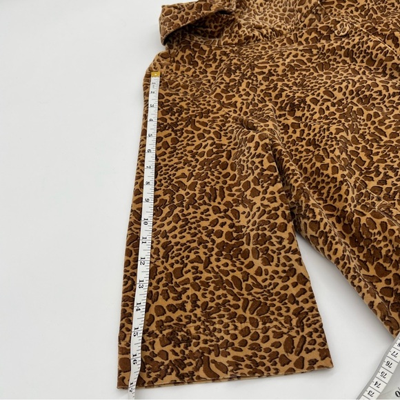 Jeanstar Leopard Print Cropped Jacket – Size Large‎ – NWT – Chic Wide Collar - Picture 10 of 11